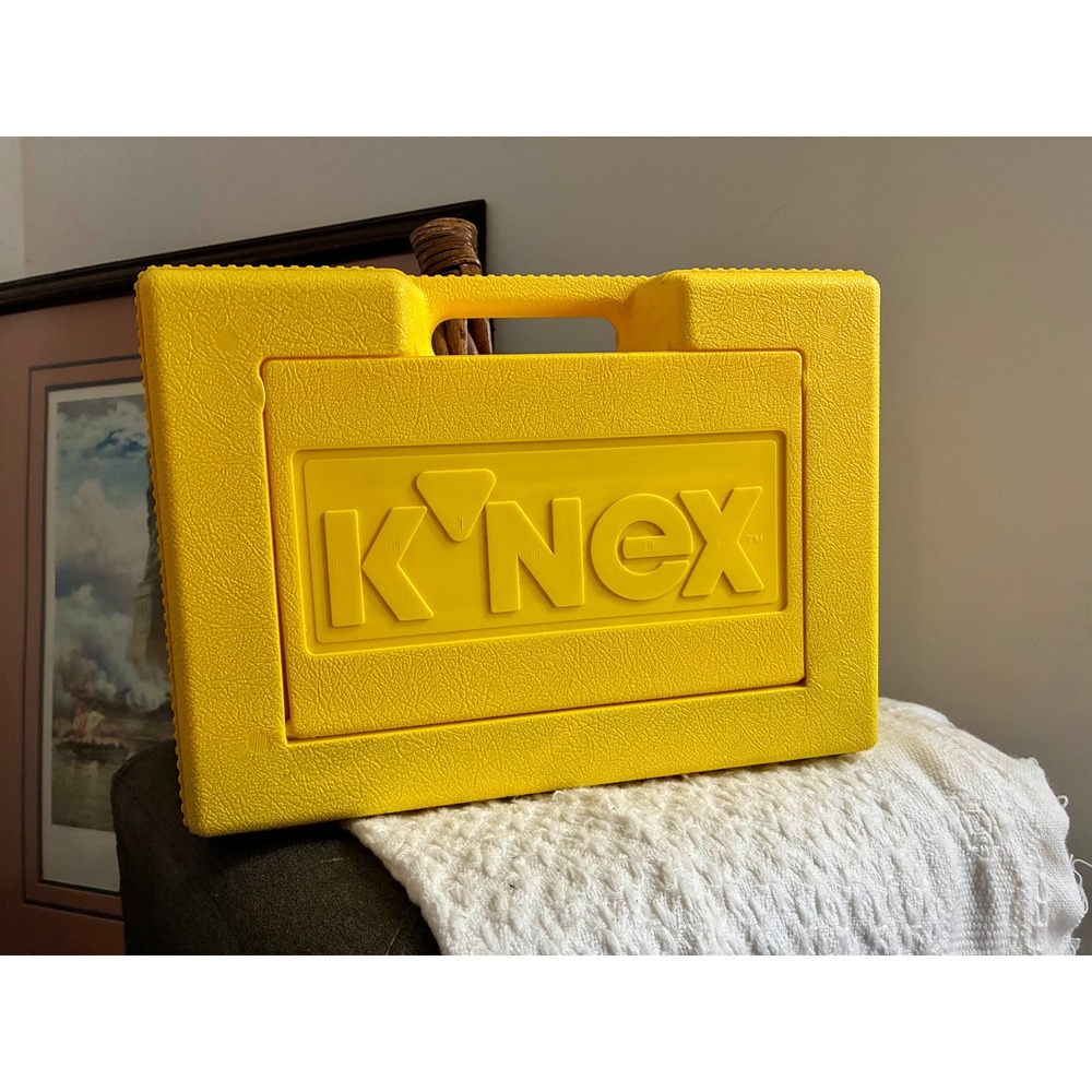 K'NEX Building Set Kids OS Yellow Excellent Vintage 1995 Case Mixed Parts